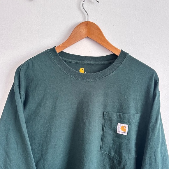 Carhartt Forest Green Long Sleeve Tee - Picture 4 of 4